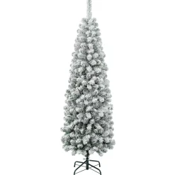 6 ft. Acacia Pencil Slim Flocked Tree
