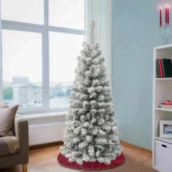 4.5 ft. Acacia Pencil Slim Flocked Tree