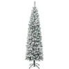 7.5 ft. Acacia Pencil Slim Flocked Tree