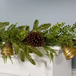 6 ft. Christmas Bells Pine Garland