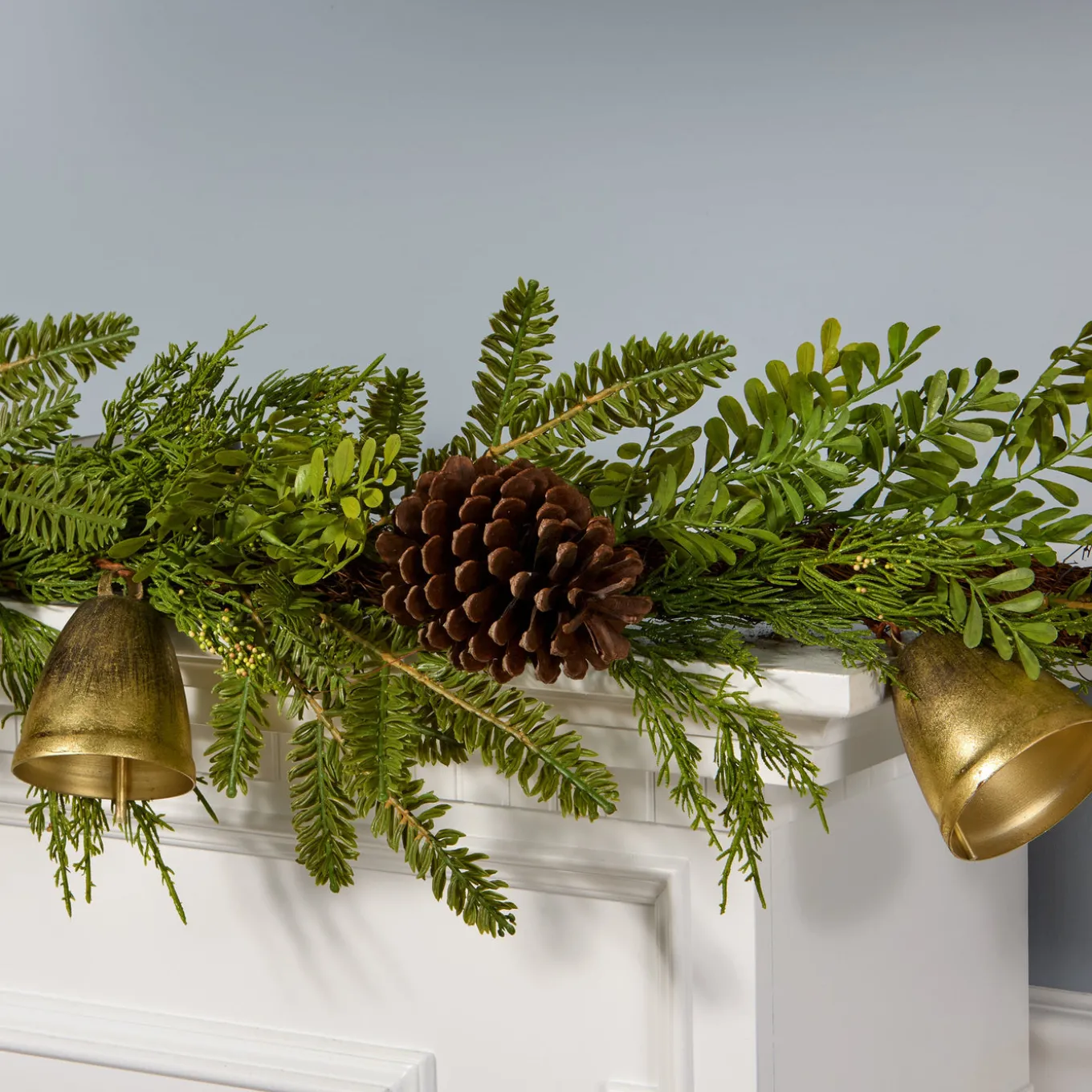 6 ft. Christmas Bells Pine Garland