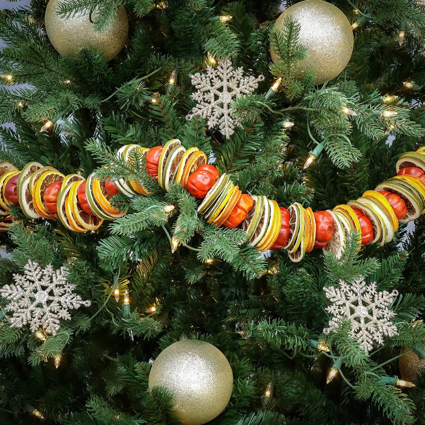 4 ft. Dried Citrus and Tomato Spring Garland