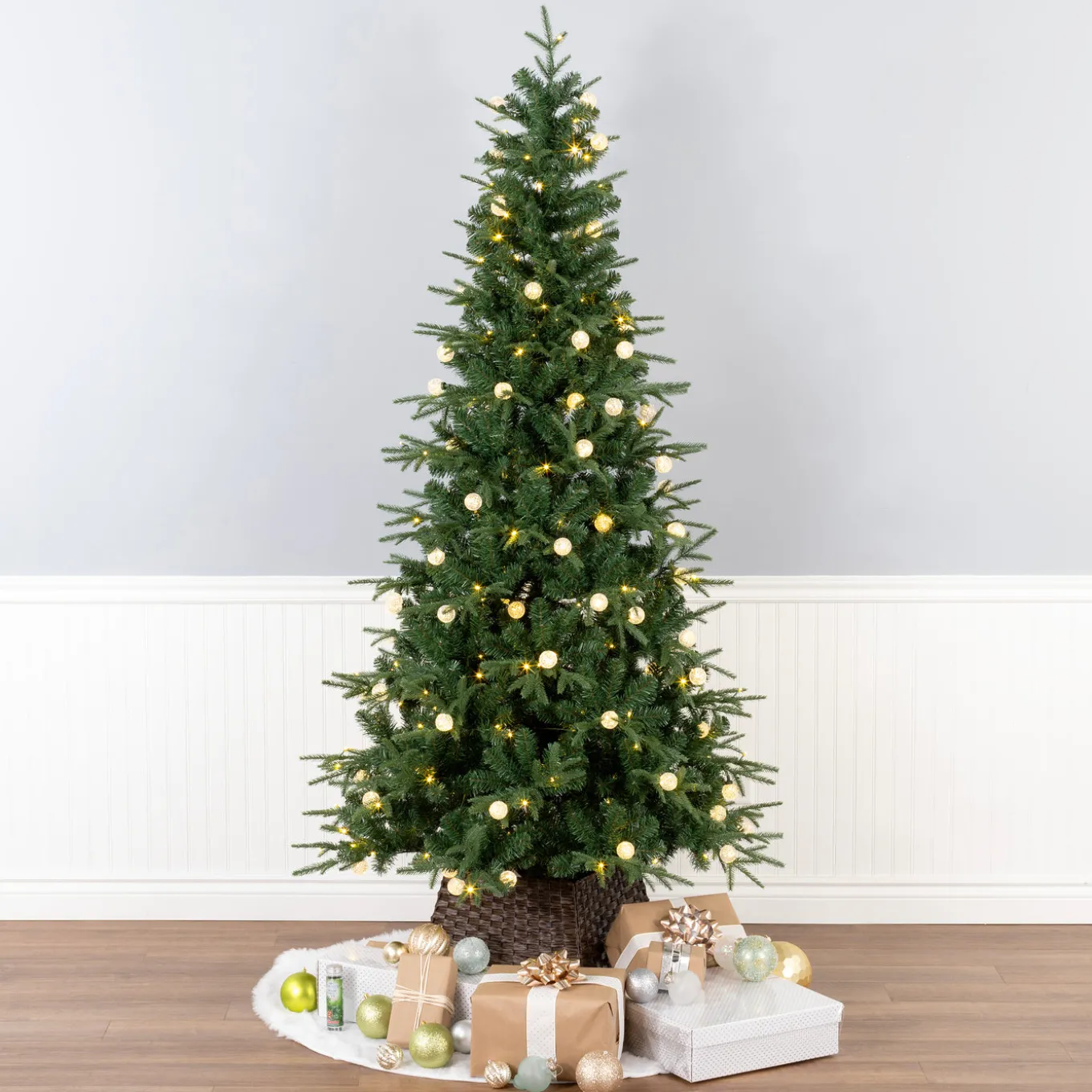 6 ft. Duxbury Slim Tree with Dual Color LED Lights