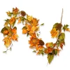 6 ft. Fall Garland with Sunflowers, Pinecones, Berry Clusters, Maple Leaves
