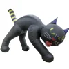 20 ft. Halloween Black Cat Inflatable Decoration with LED Lights