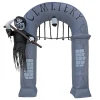 12 ft. Halloween Ghost Arch Inflatable Decoration with LED Lights