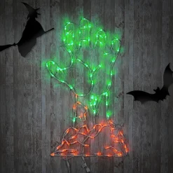 3 ft. Halloween Jack O Lantern Lighted Sign Decoration with LED Lights