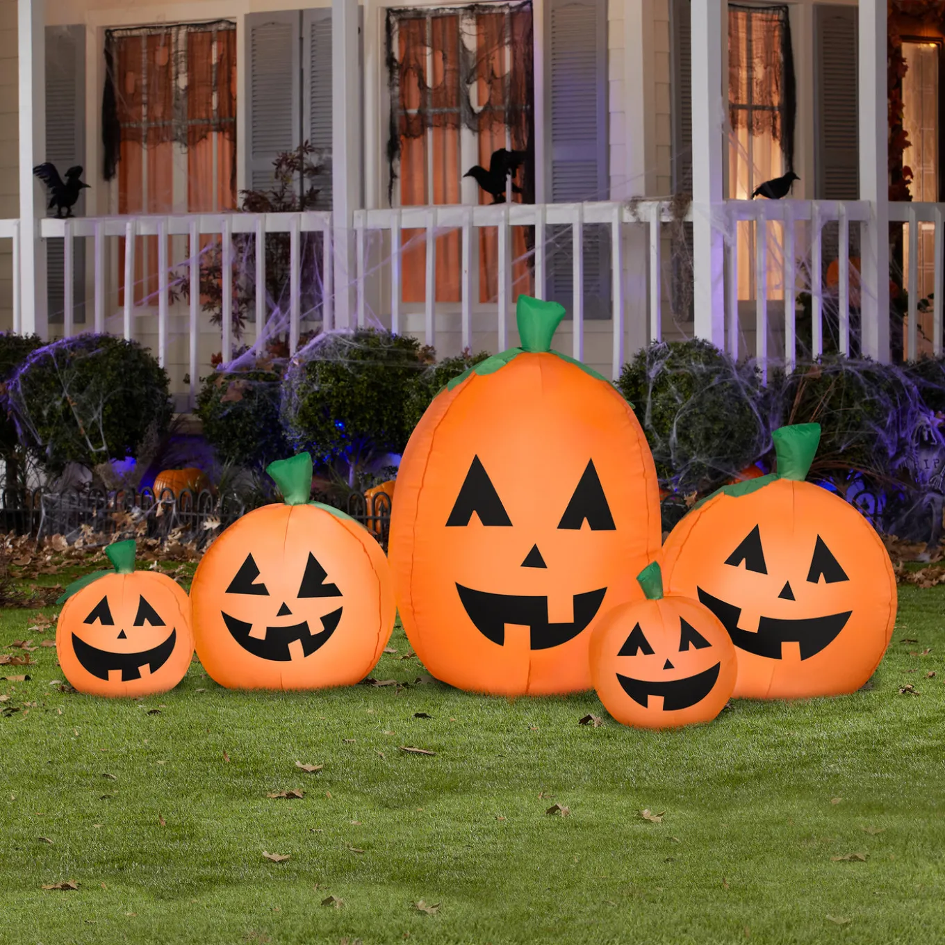 7 ft. Halloween Pumpkin Patch Airblown Inflatable Decoration