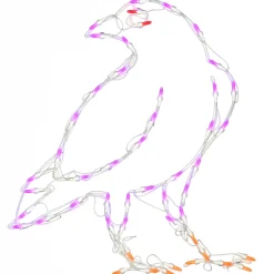 2 ft. Halloween Raven Lighted Sign Decoration with LED Lights