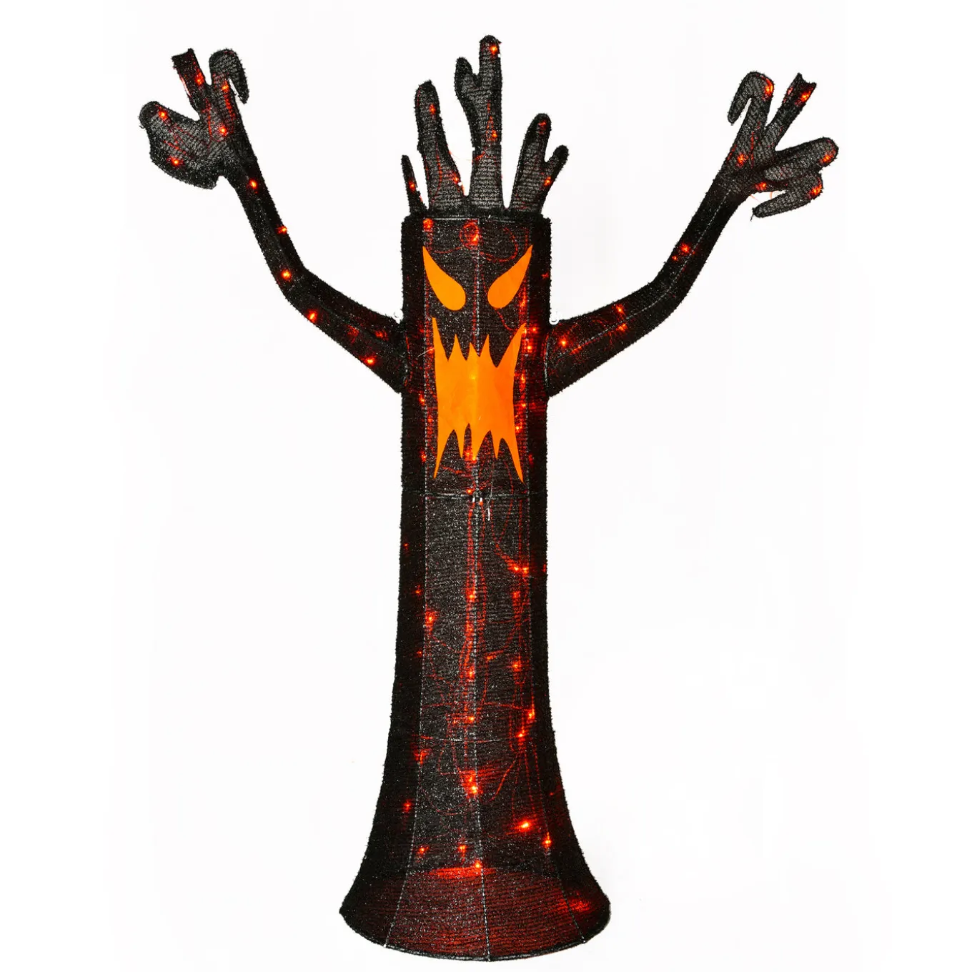 4 ft. Halloween Spooky Tree Outdoor Lawn Decoration with LED Lights