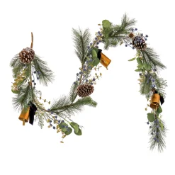 6 ft. HGTV Home Collection Swiss Chic Garland