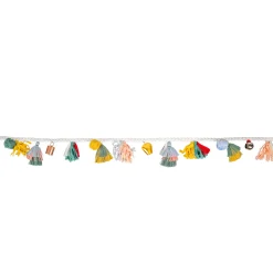 6 ft. HGTV Home Collection Multicolor Boho Garland