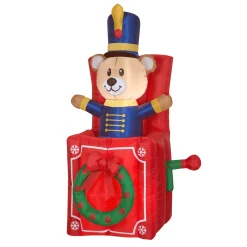 5 ft. Inflatable Jack-In-The-Box with LED Lights