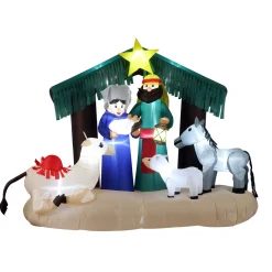 6.5 ft Inflatable Nativity Scene with LED Lights