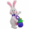 4 ft. Inflatable Waving Easter Bunny Decoration