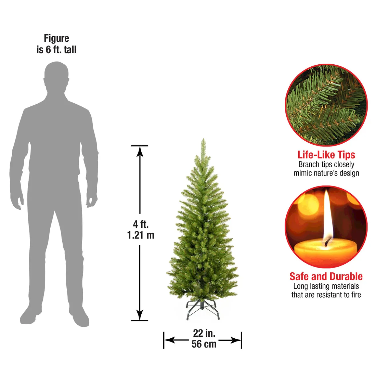 4 ft. Kingswood Fir Pencil Tree