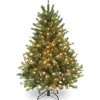 4.5 ft. Pre-Lit Aberdeen Blue Spruce Tree with Clear Lights