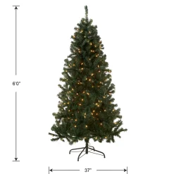 6 ft. Pre-Lit Acacia Tree with Clear Lights