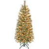 4.5 ft. Pre-Lit Arcadia Pine Cashmere Slim Tree with Clear Lights
