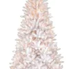 6.5 ft. Pre-Lit Asbury White Fir Slim Tree