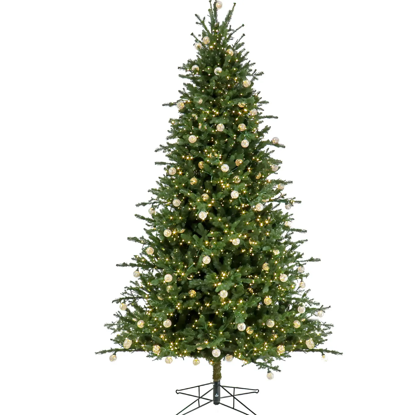 10 ft. Pre-Lit Aspen Pine Hinged Tree with Warm White LED Light