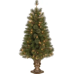 4 ft. Pre-Lit Atlanta Spruce Tree with Clear Lights