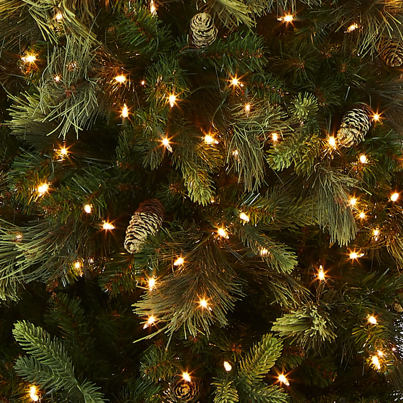 9 ft. Pre-Lit Carolina Pine Slim Tree with Clear Lights