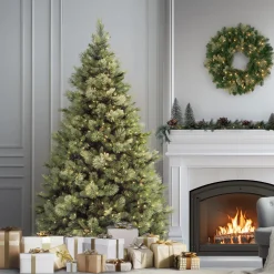 7 ft. Pre-Lit Carolina Pine Tree with Clear Lights