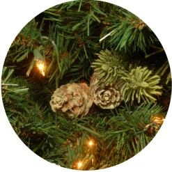 7.5 ft. Pre-Lit Carolina Pine Tree with 750 Clear Lights