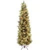 7.5 ft. Pre-Lit Carolina Pine Slim Tree with Clear Lights