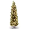 6.5 ft. Pre-Lit Carolina Pine Slim Tree with Clear Lights