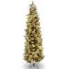 7 ft. Pre-Lit Carolina Pine Slim Tree with Clear Lights