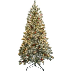 6 ft. Pre-Lit Cashmere Tree with Clear Lights