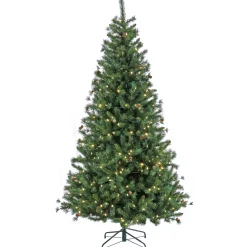 7.5 ft. Pre-Lit Cedar Spruce Tree with LED Lights