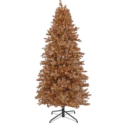 9 ft. Pre-Lit Christmas Rose Gold Metallic Tree