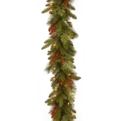 9 ft. Pre-Lit Classical Collection Garland with Clear Lights