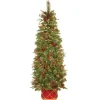 6 ft. Pre-Lit Colonial Collection Slim Tree with Clear Lights