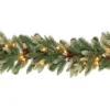 9 ft. Pre-Lit Copenhagen Spruce Garland with Clear Lights, Plug-In