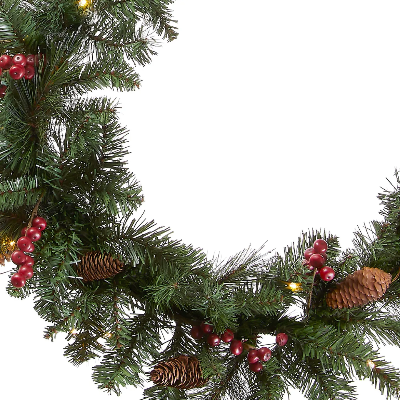 9 ft. Pre-Lit Crestwood Spruce Garland with Clear Lights