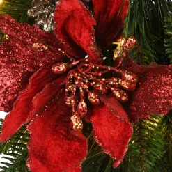 9 ft. Pre-Lit Decorative Collection Garland with Clear Lights