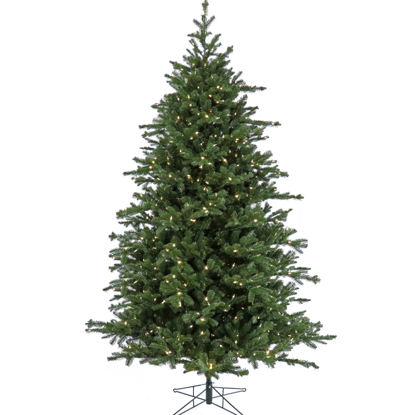 10 ft. Pre-Lit Douglas Fir Hinged Tree with Warm White LED Lights