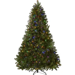 7.5 ft. Pre-Lit Downswept Douglas Fir Tree with Dual Color LED Lights
