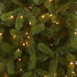 9 ft. Pre-Lit Downswept Douglas Fir Pencil Slim Tree with Clear Lights