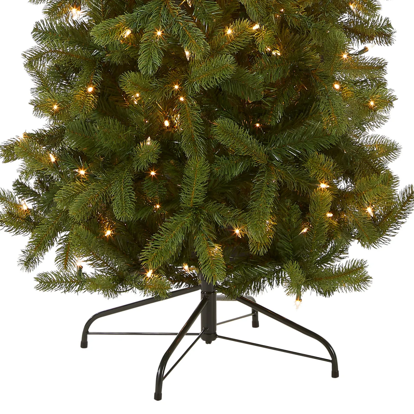 9 ft. Pre-Lit Downswept Douglas Fir Pencil Slim Tree with Clear Lights