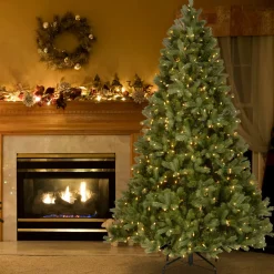 6.5 ft. Pre-Lit Downswept Douglas Fir Tree with Dual Color LED Lights