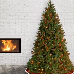 6.5 ft. Pre-Lit Downswept Douglas Fir Tree with Multicolor Lights