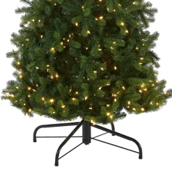 12 ft. Pre-Lit Downswept Douglas Fir Pencil Slim Tree with Dual Color LED Lights