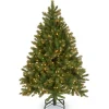 4.5 ft. Pre-Lit Downswept Douglas Fir Tree with Dual Color LED Lights