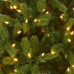 4.5 ft. Pre-Lit Downswept Douglas Fir Tree with Dual Color LED Lights