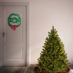 4.5 ft. Pre-Lit Downswept Douglas Fir Tree with Dual Color LED Lights